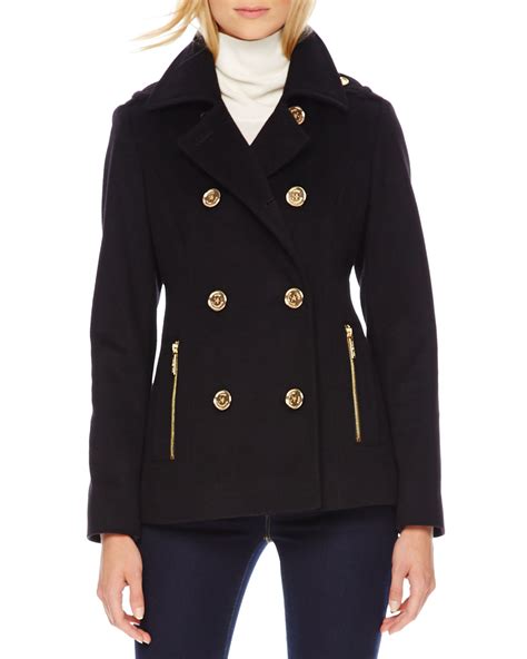 wool and cashmere peacoat michael kors|Michael Kors Cashmere, Wool & Wool.